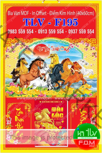 Bìa ép kim Lộc an khang