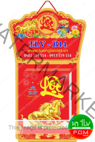 Lịch bloc đại đặc biệt Chữ Lộc
