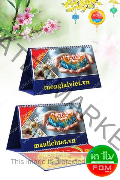 Lịch Để Bàn 13 Tờ Chung Sức Thành Công