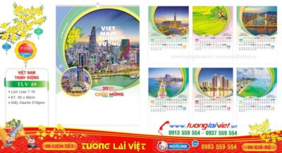 Mẫu Lịch Tờ Cảnh Đẹp Việt Nam