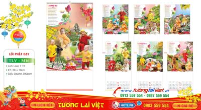 Mẫu Lịch Tờ Lời Phật Dạy