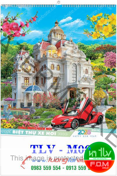 Lịch Treo Trường 7 Tờ Nhà Và Xe